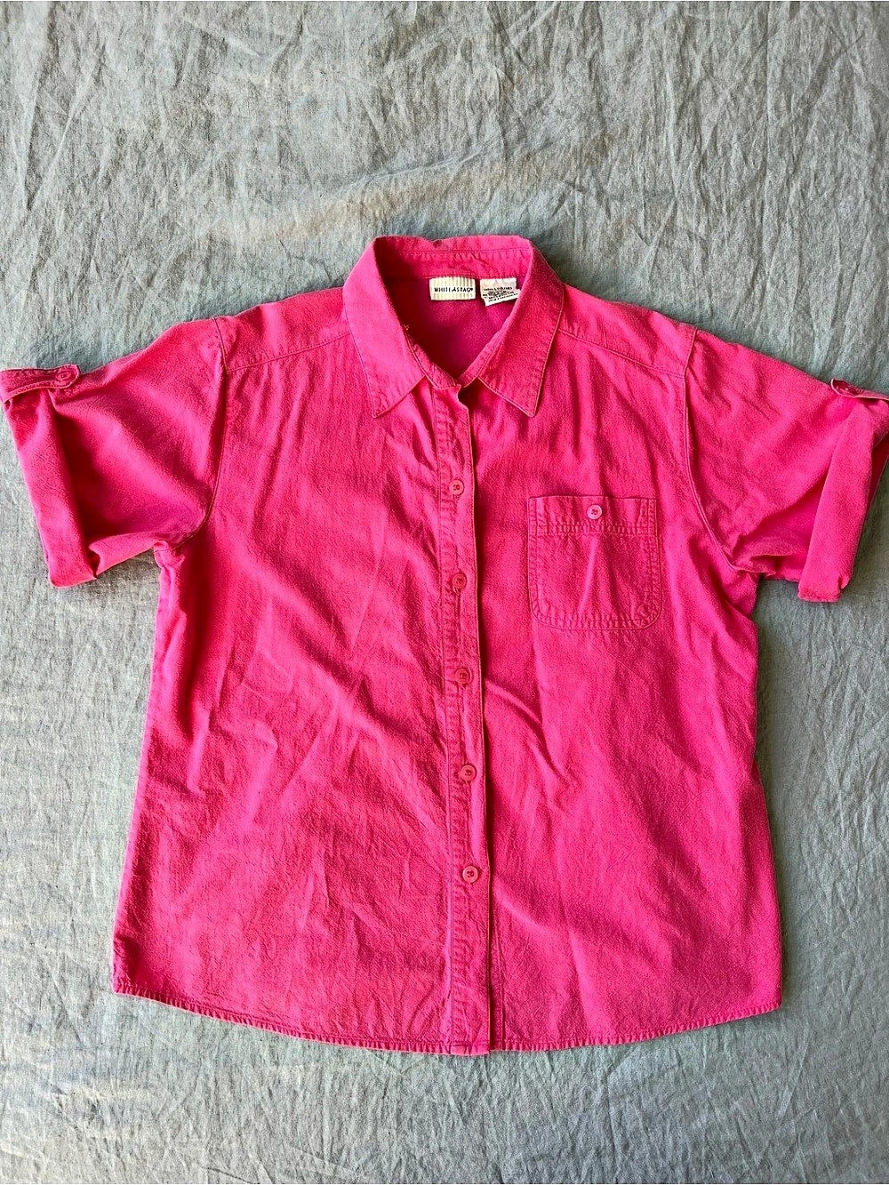 White Stag Button Down Shirt Pink Size Ladies Large (12/14)